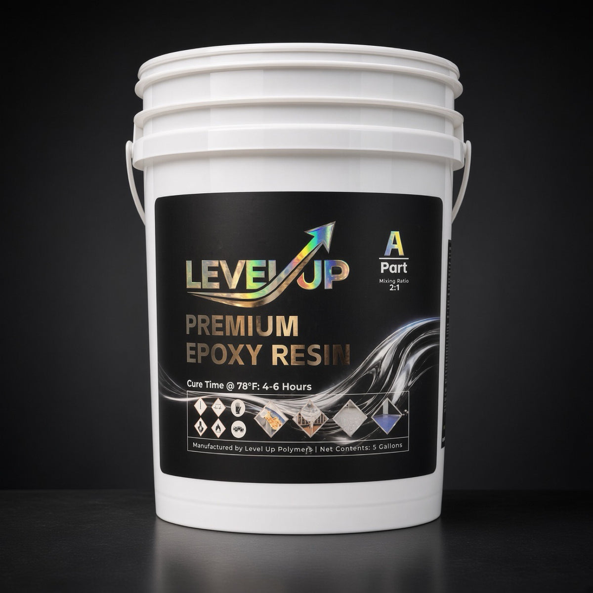 Premium Clear Epoxy Resin — 15 Gallon Kit
