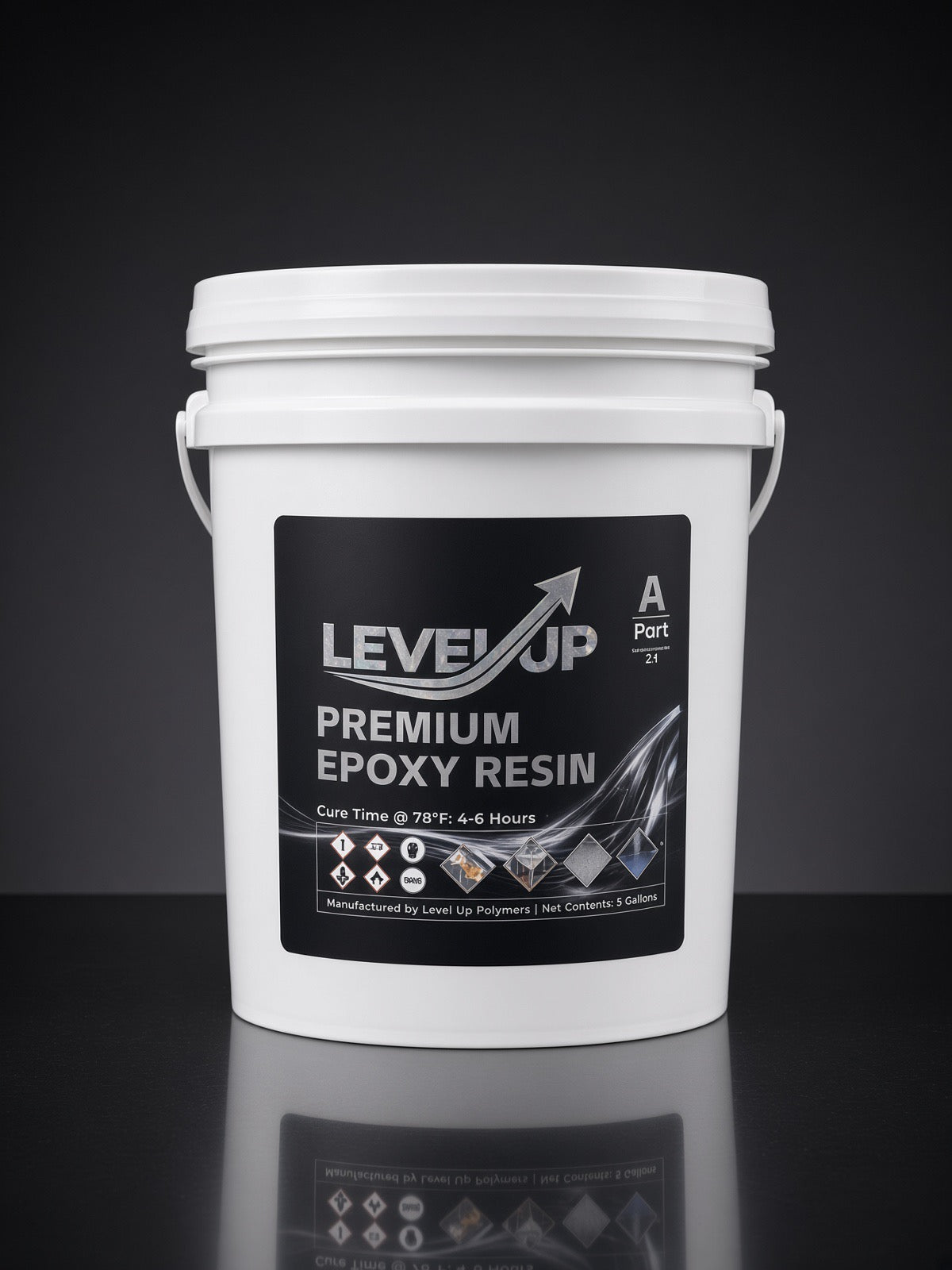 Premium Clear Epoxy Resin — 7.5 Gallon Kit – Level Up